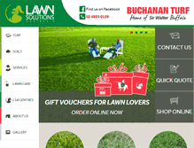 Tablet Screenshot of buchananturf.com.au